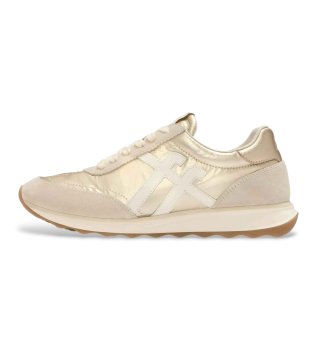 Retro Q FF Metallic guld metallic läderskor