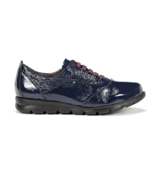 Leather Sneakers Susan F0354 navy