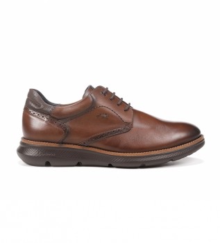 Chaussures William F1351 en cuir brun