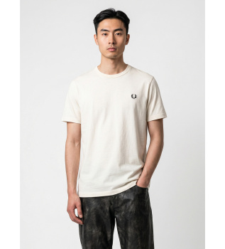 Camiseta ringer beige