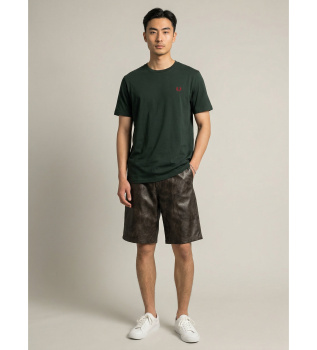 Camiseta ringer verde