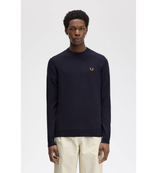 Pull classique bleu marine