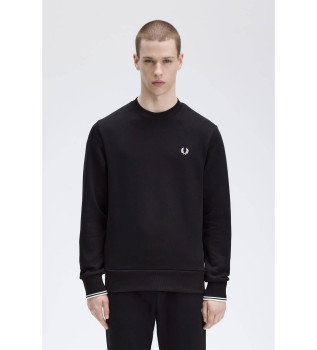 Crewneck sweatshirt svart