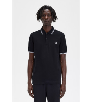 Polo shirt with black piping