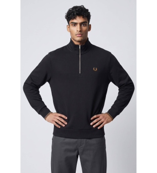 Sweat à demi-zip noir
