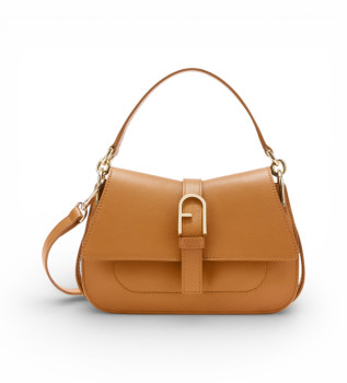 Flow Mini bruin leren tas