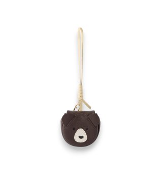 Nyckelring Allegra Bear Airpods Case brun