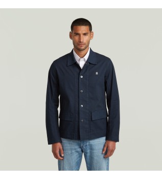 Giacca 2 Camicia sopra camicia blu navy
