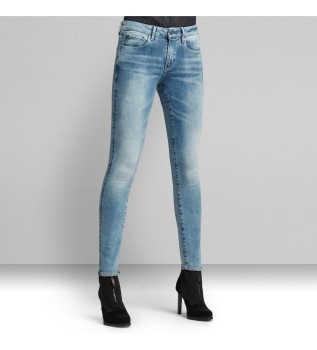 Jeans 3301 Mid Skinny blu