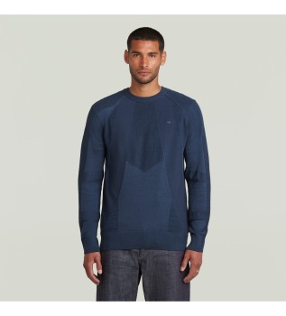 Sweat-shirt ctel 3D Biker bleu