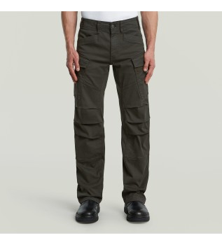 3D Regular Straight Cargo Trousers gris