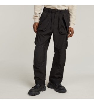 Pantalon cargo 3D Relaxed Knee noir