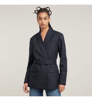 Jas Verstelbaar Krijtstreep marine