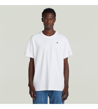 T-shirt med fototryck p baksidan vit