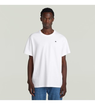 T-shirt Back Photo Print Loose blanc