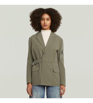 Americana Belted verde