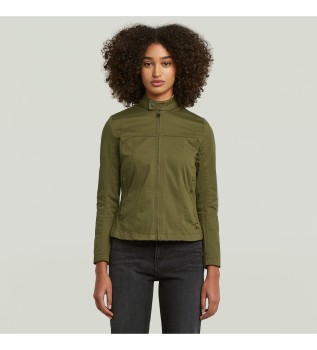 Veste de motard verte