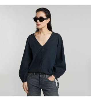 Cocoon marine blouse