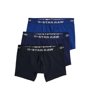 Set di 3 boxer blu Mix