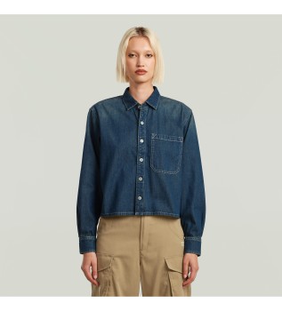 Boxy Relaxed Shirt blue