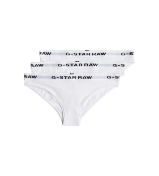 Lot de 3 culottes blanches