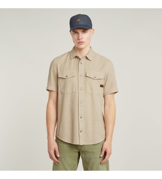 Camicia beige Marine Slim