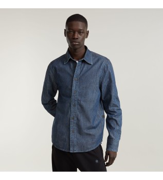 Camisa Regular Denim azul