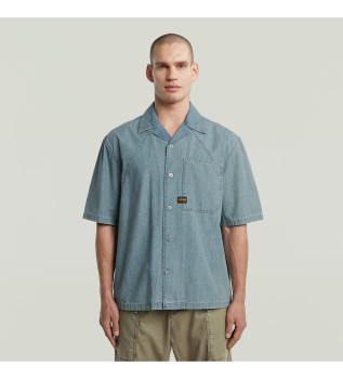 Track Relaxed-skjorta bl