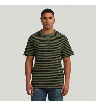 Maglietta verde a righe Nifous