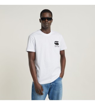Burger Back Print T-shirt hvid