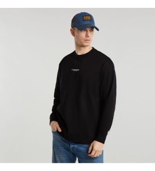 Center Chest Boxy T-shirt noir