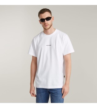 Center Chest Logo Loose T-shirt blanc