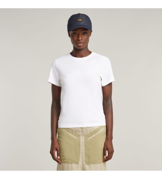 T-shirt com logtipo Embro branco