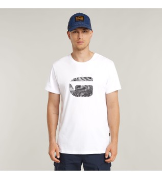 Majica Burger s prstnim odtisom bela