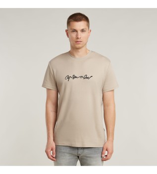 G-Script T-shirt beige