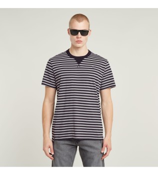 Nifous Stripe T-shirt grijs, zwart