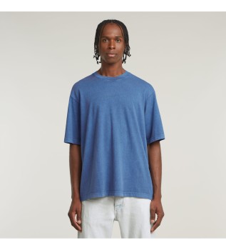 T-shirt surdimensionn  empicement central bleu