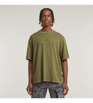 T-shirt surdimensionn  empicement central vert