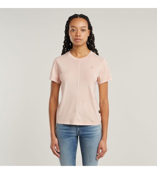 T-shirt com nervuras com costura  frente