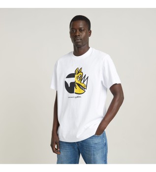 Rhino Cartoon T-shirt white