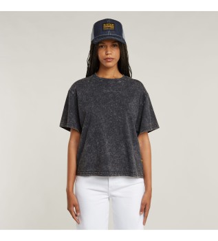 Washed G-Script Ribbed T-shirt grey