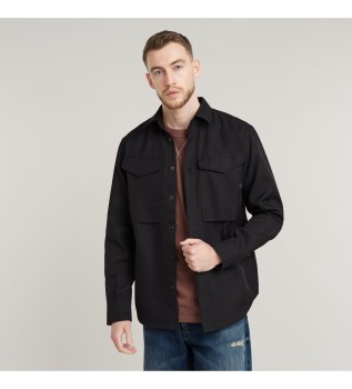 Cargo Pocket Regular Shirt noir