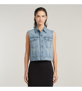 Modri skrčeni telovnik