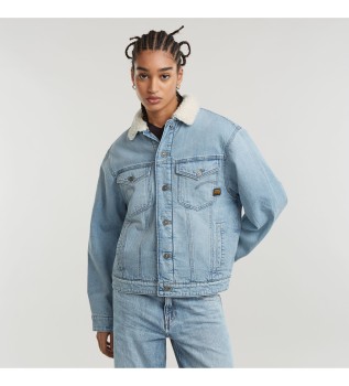 Veste Sherpa dcontracte bleu