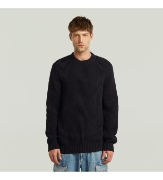 Pull  grosses mailles noir