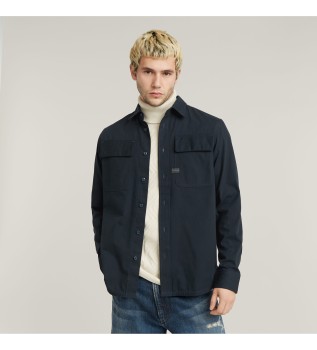 Camicia CPO regolare blu scuro