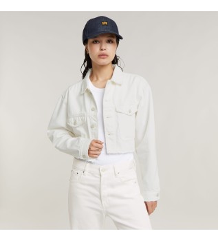 Giacca distrutta Wander corta bianca