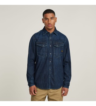 Chemise slim Dakota bleu