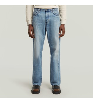 Deeggie Jean droit dcontract bleu