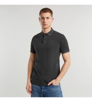 Polo Dunda Overdyed Slim negro